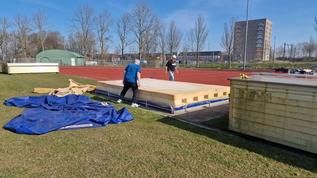 Hoogsping bak weer opgeknapt voor gebruik.